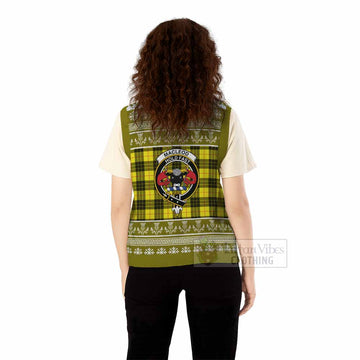 MacLeod (McLeod) Clan Tartan Christmas Knitted V-Neck Vest with Family Crest - Tartan Vibes Clothing