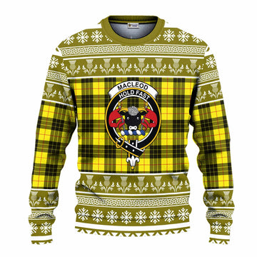 MacLeod (McLeod) Clan Tartan Christmas Ugly Sweater with Family Crest