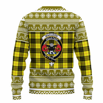 MacLeod (McLeod) Clan Tartan Christmas Ugly Sweater with Family Crest