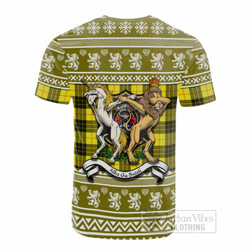 MacLeod (McLeod) Clan Tartan Crest Christmas Cotton T-shirt Coat of Arms Funny Style