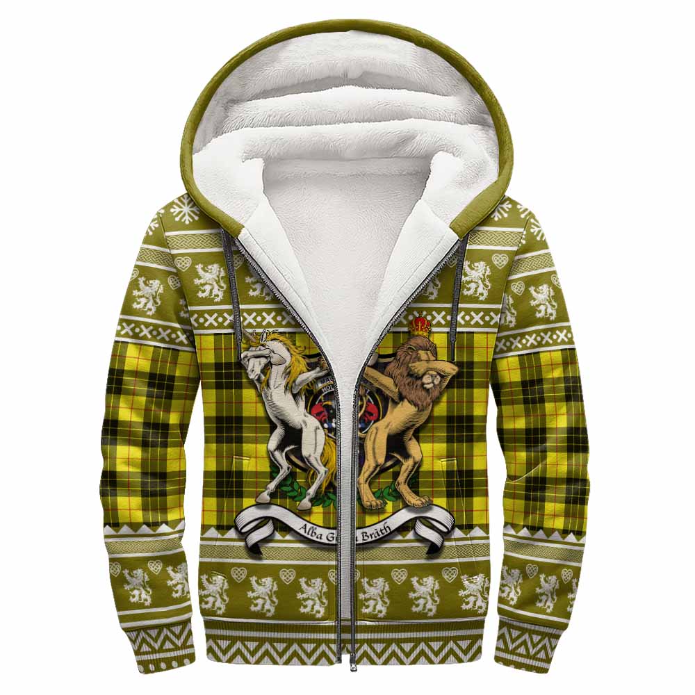 MacLeod (McLeod) Clan Tartan Crest Christmas Fleece Hoodie Coat of Arms Funny Style - Tartan Vibes Clothing