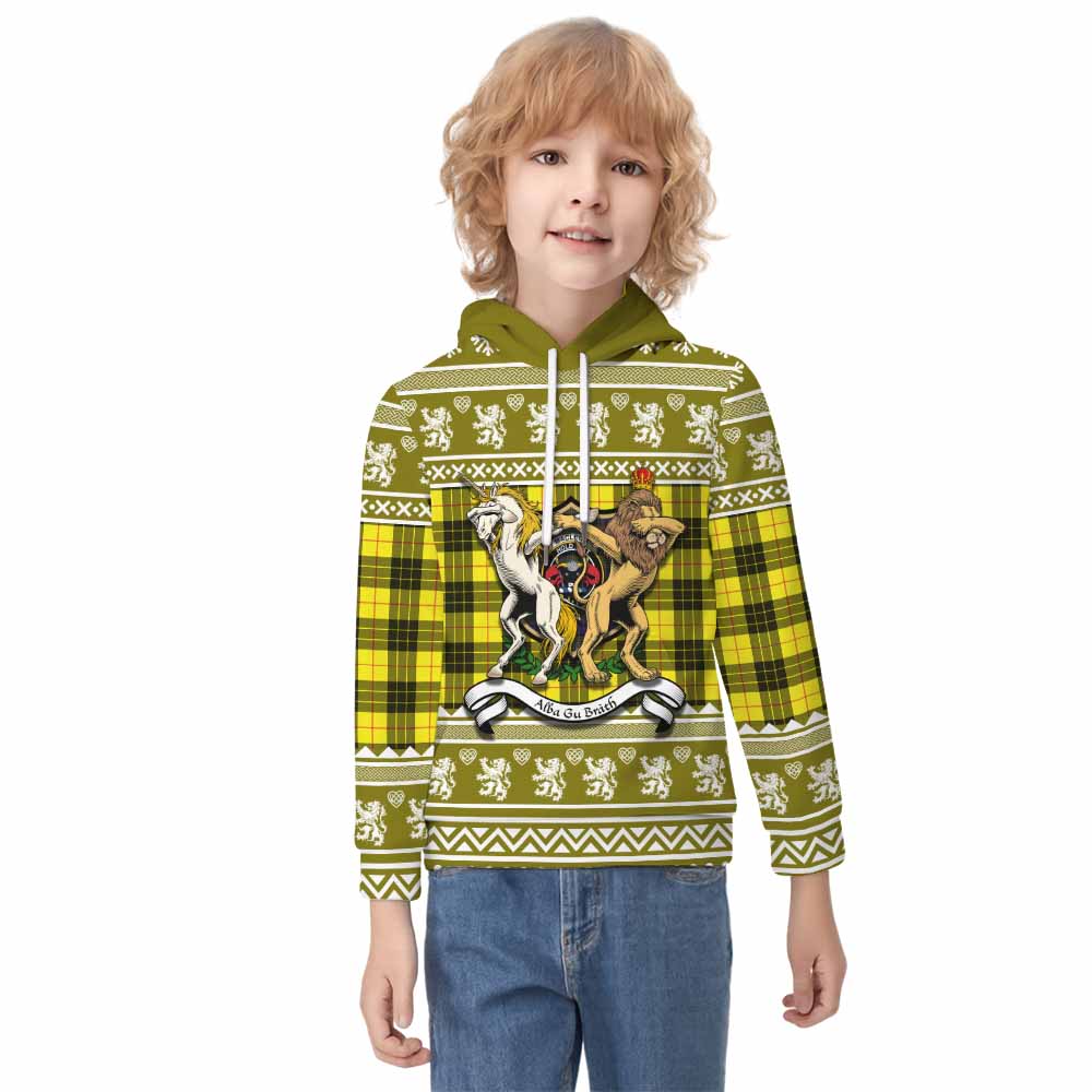 MacLeod (McLeod) Clan Tartan Crest Christmas Kid Hoodie Coat of Arms Funny Style - Tartan Vibes Clothing