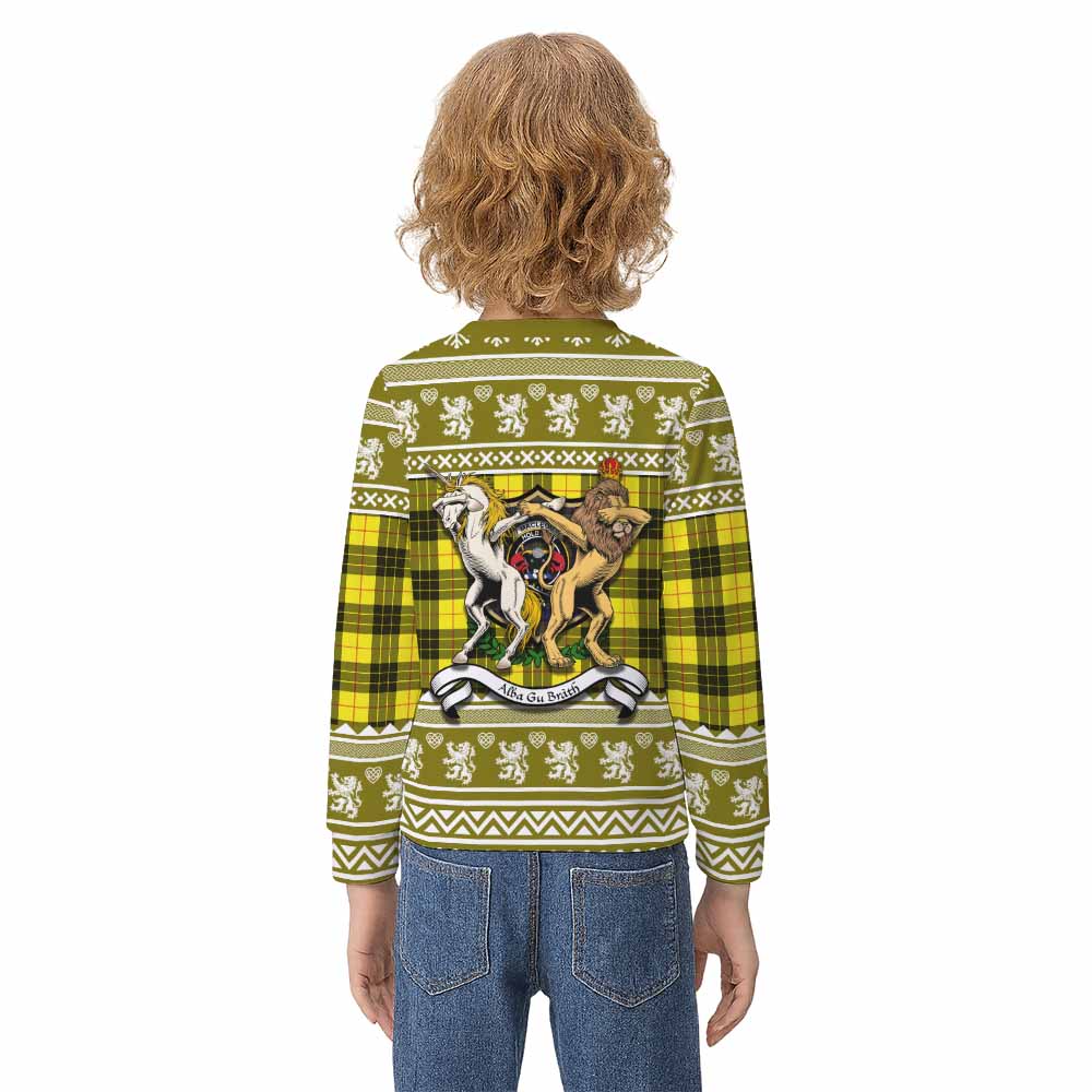 MacLeod (McLeod) Clan Tartan Crest Christmas Kid Ugly Sweatshirt Coat of Arms Funny Style - Tartan Vibes Clothing