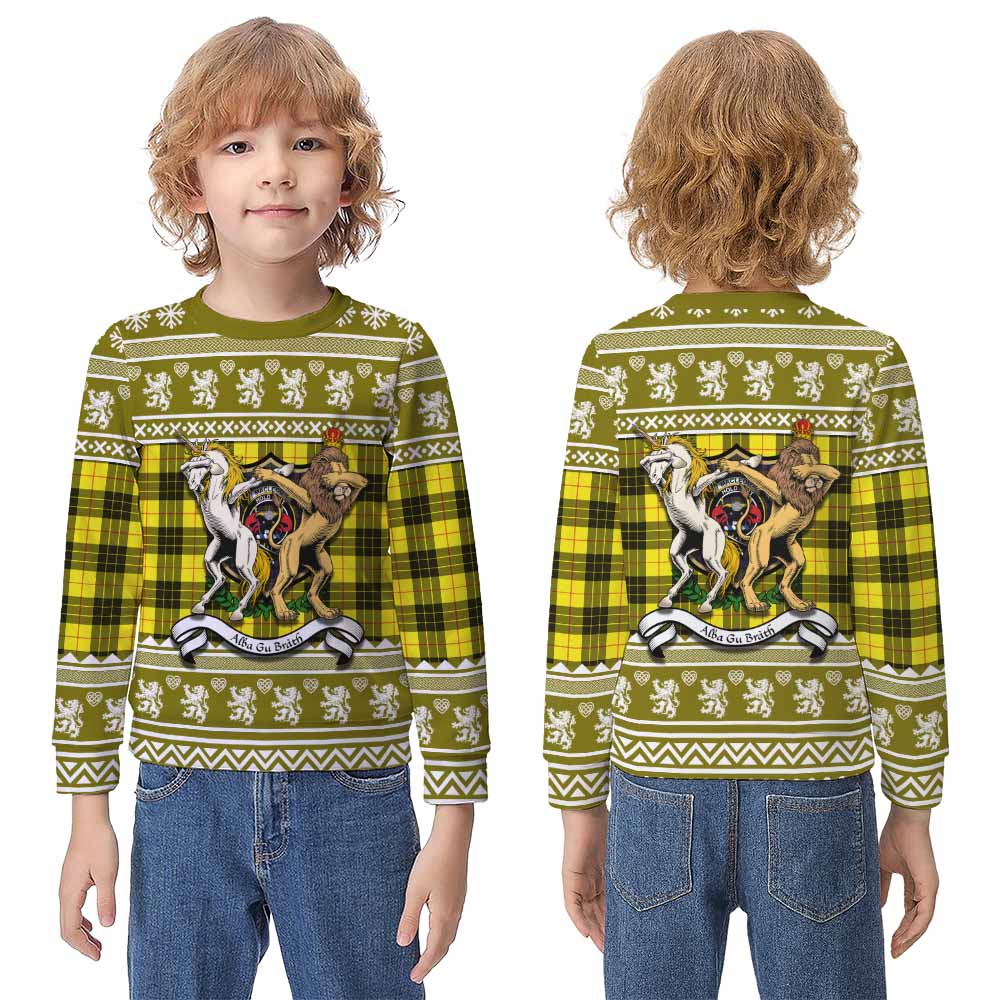 MacLeod (McLeod) Clan Tartan Crest Christmas Kid Ugly Sweatshirt Coat of Arms Funny Style - Tartan Vibes Clothing
