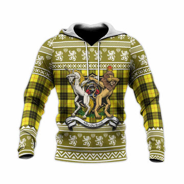 MacLeod (McLeod) Clan Tartan Crest Christmas Knitted Hoodie Coat of Arms Funny Style