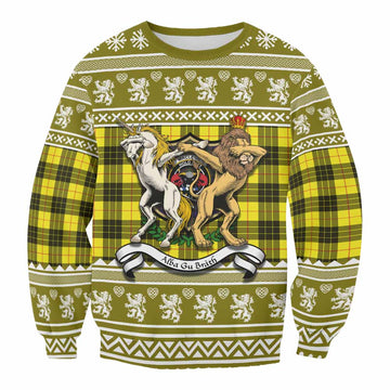 MacLeod (McLeod) Clan Tartan Crest Christmas Sweatshirt Coat of Arms Funny Style