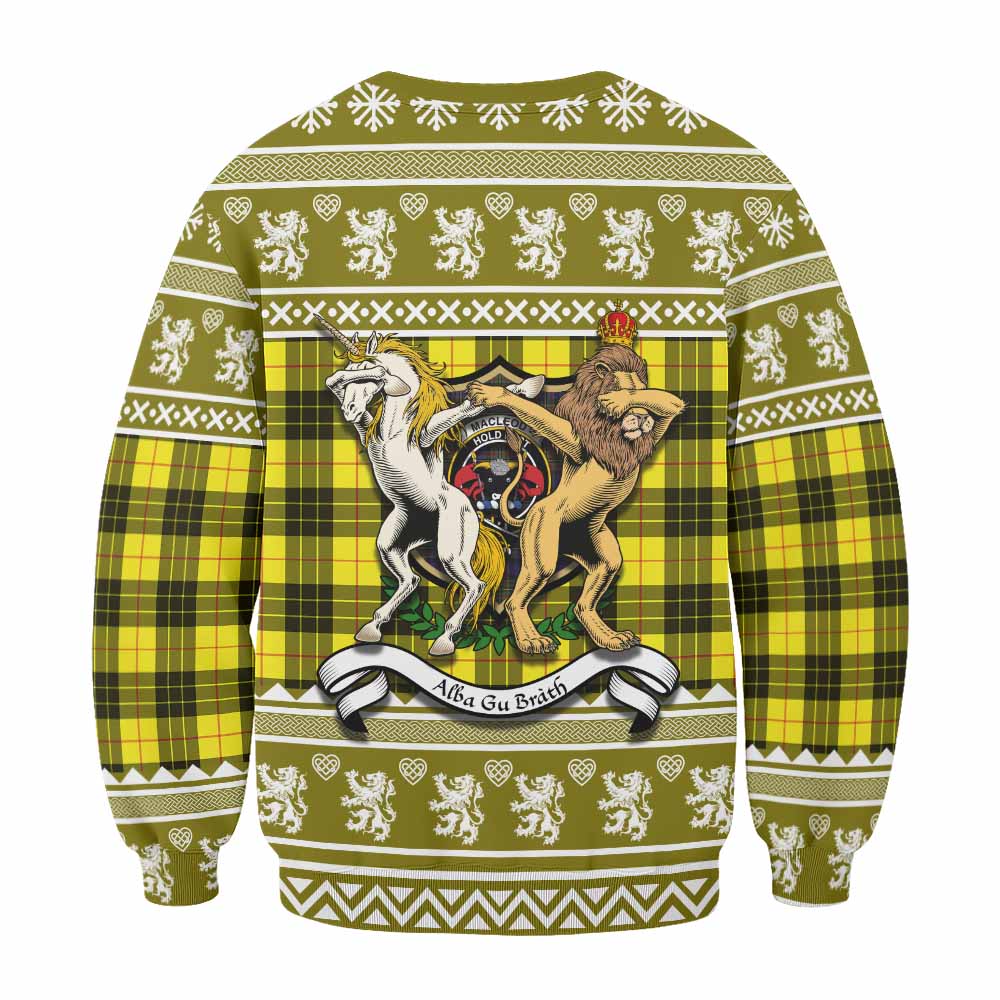 MacLeod (McLeod) Clan Tartan Crest Christmas Sweatshirt Coat of Arms Funny Style - Tartan Vibes Clothing