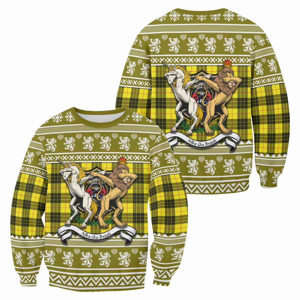 MacLeod (McLeod) Clan Tartan Crest Christmas Sweatshirt Coat of Arms Funny Style - Tartan Vibes Clothing