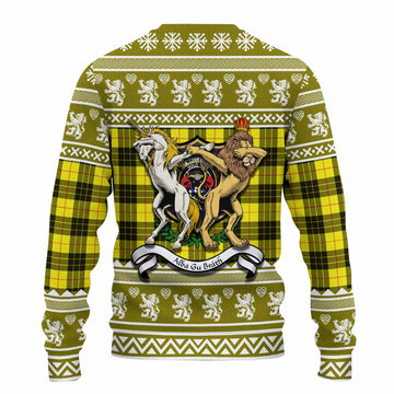 MacLeod (McLeod) Clan Tartan Crest Christmas Ugly Sweater Coat of Arms Funny Style