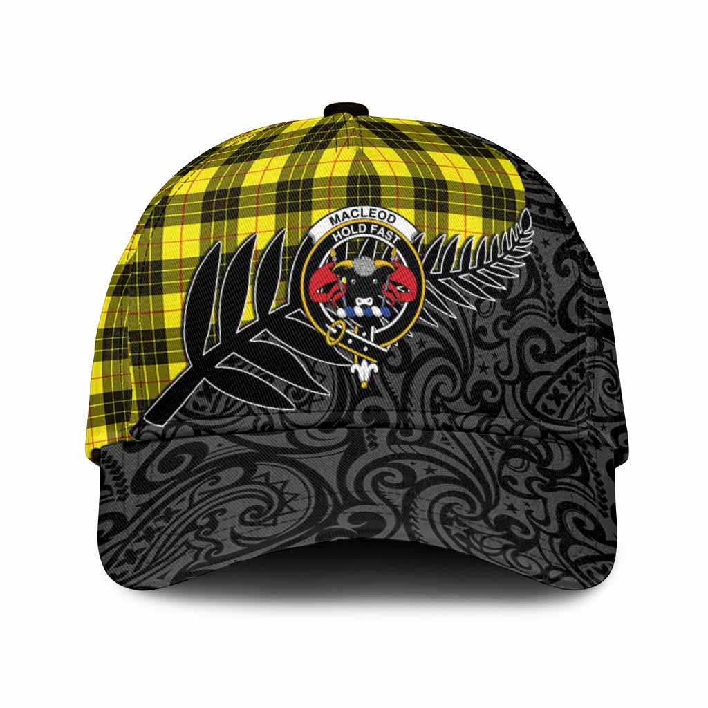 MacLeod (McLeod) Crest Tartan Classic Cap with New Zealand Silver Fern Half Style