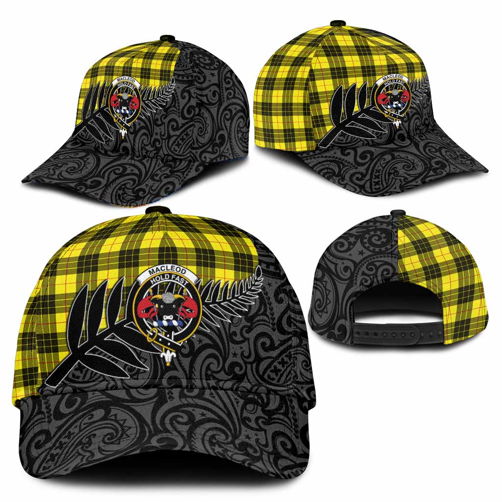 MacLeod (McLeod) Crest Tartan Classic Cap with New Zealand Silver Fern Half Style
