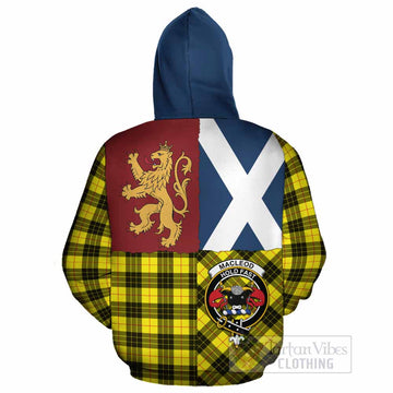 MacLeod (McLeod) Crest Tartan Cotton Hoodie with Lion Rampant Saltire Style