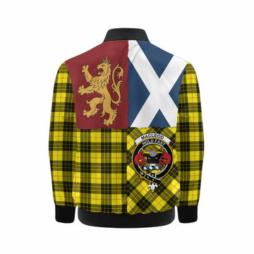 MacLeod (McLeod) Crest Tartan Kid Bomber Jacket with Lion Rampant Saltire Style