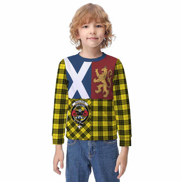 MacLeod (McLeod) Crest Tartan Kid Knitted Sweatshirt with Lion Rampant Saltire Style