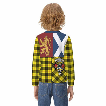 MacLeod (McLeod) Crest Tartan Kid Knitted Sweatshirt with Lion Rampant Saltire Style