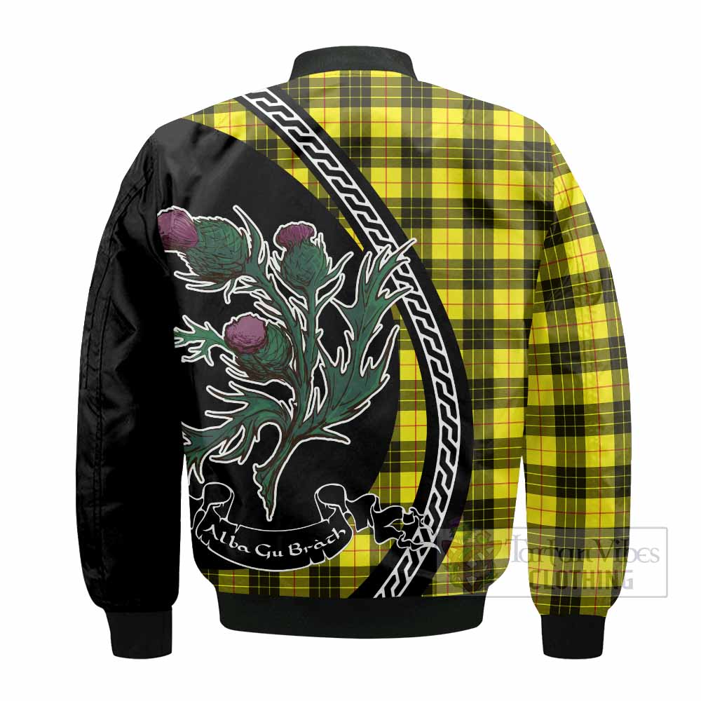 MacLeod (McLeod) Family Crest Tartan Bomber Jacket Alba Thistle Inspired - Tartan Vibes Clothing