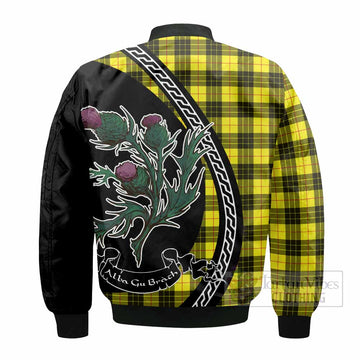 MacLeod (McLeod) Family Crest Tartan Bomber Jacket Alba Thistle Inspired