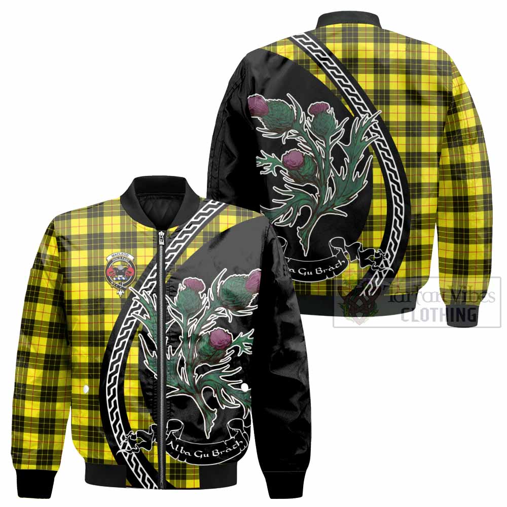 MacLeod (McLeod) Family Crest Tartan Bomber Jacket Alba Thistle Inspired - Tartan Vibes Clothing