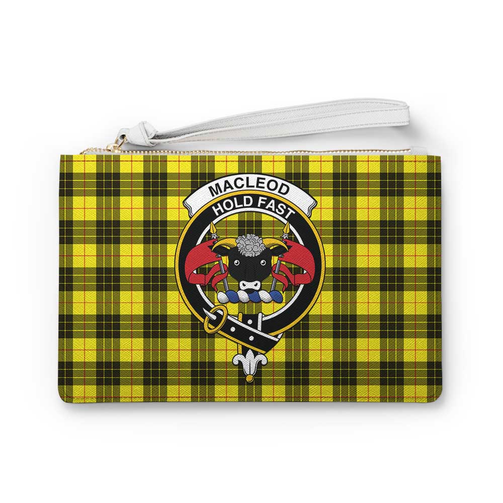 Tartan Vibes Clothing MacLeod (McLeod) Family Crest Tartan Clutch Bag