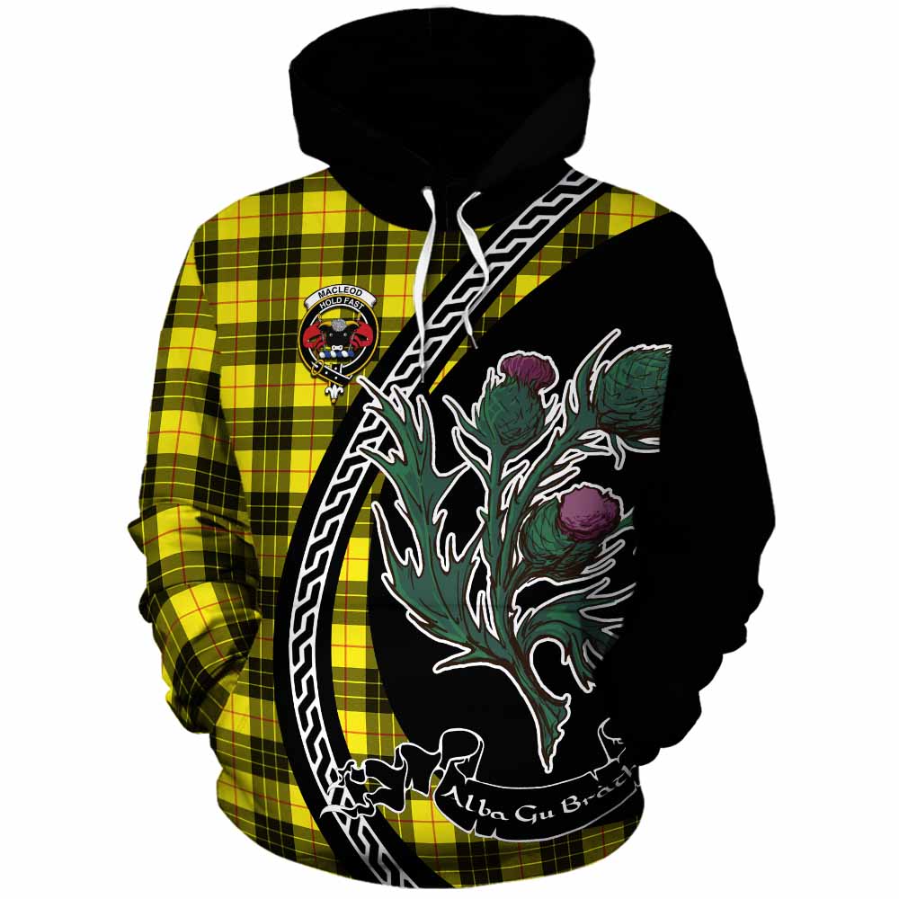 MacLeod (McLeod) Family Crest Tartan Cotton Hoodie Alba Thistle Inspired - Tartan Vibes Clothing