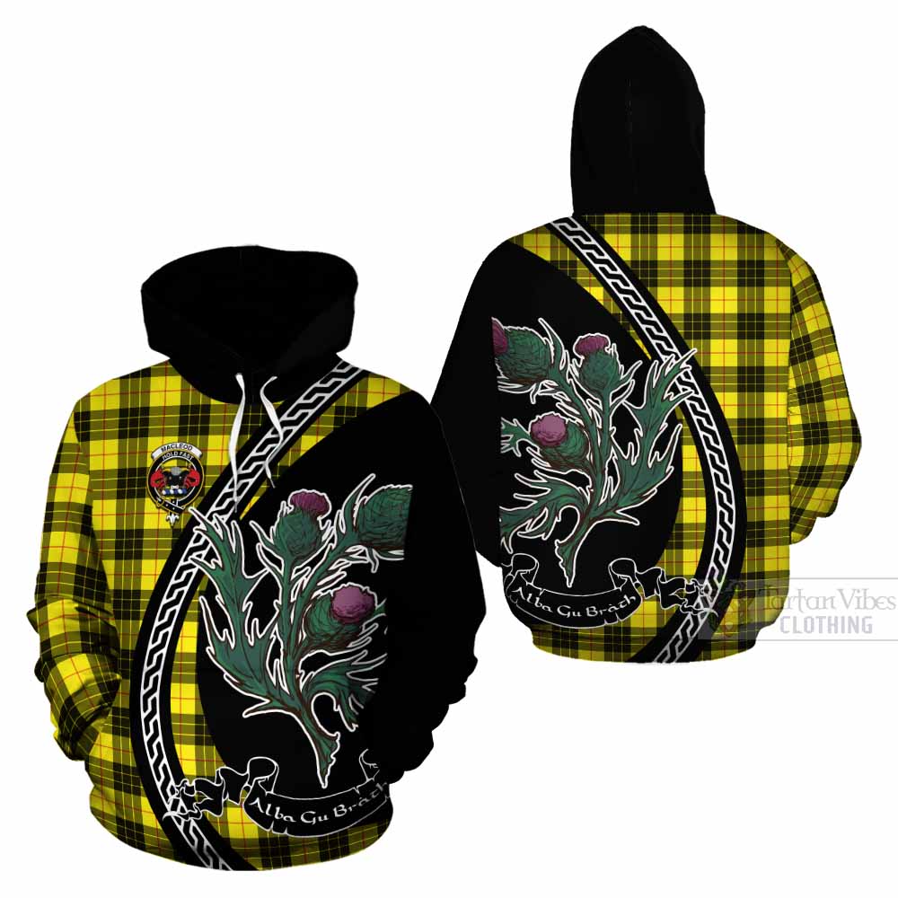 MacLeod (McLeod) Family Crest Tartan Cotton Hoodie Alba Thistle Inspired - Tartan Vibes Clothing