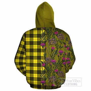 MacLeod (McLeod) Family Crest Tartan Cotton Hoodie Scottish Thistle Flower Pattern Half Style