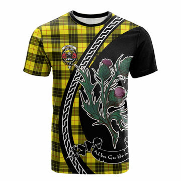 MacLeod (McLeod) Family Crest Tartan Cotton T-shirt Alba Thistle Inspired