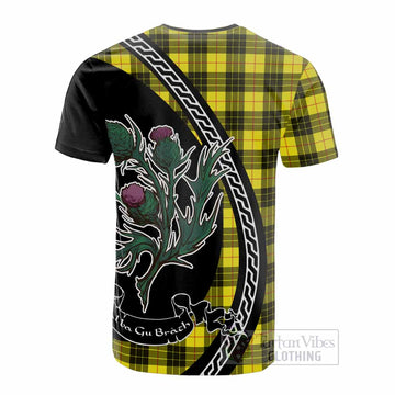 MacLeod (McLeod) Family Crest Tartan Cotton T-shirt Alba Thistle Inspired