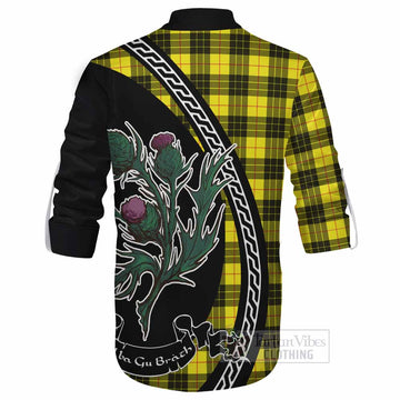 MacLeod (McLeod) Family Crest Tartan Ghillie Shirt Alba Thistle Inspired