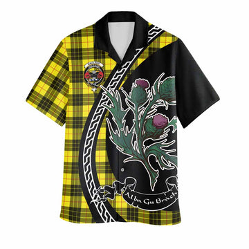 MacLeod (McLeod) Family Crest Tartan Hawaiian Shirt Alba Thistle Inspired - Tartan Vibes Clothing