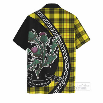 MacLeod (McLeod) Family Crest Tartan Hawaiian Shirt Alba Thistle Inspired - Tartan Vibes Clothing