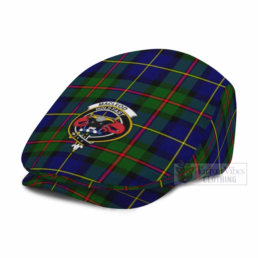 MacLeod (McLeod) Family Crest Tartan Jeff Cap, Tartan Flat Cap