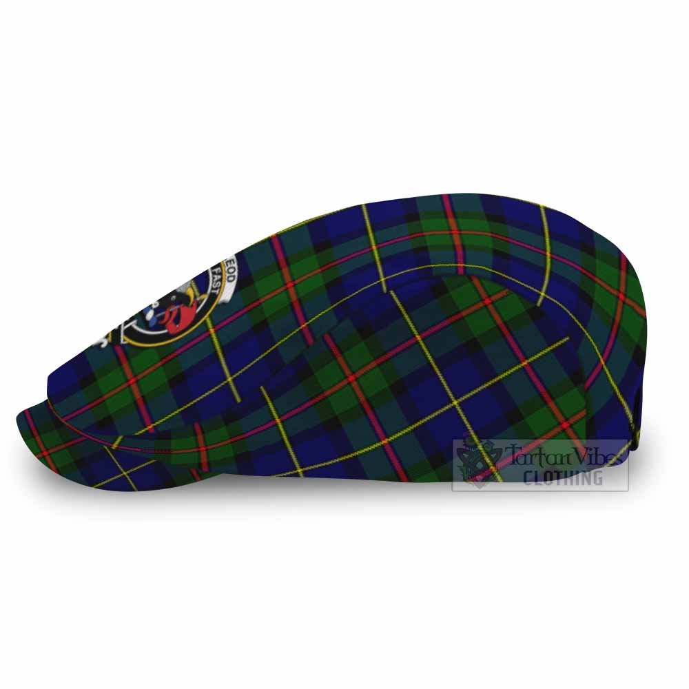 MacLeod (McLeod) Family Crest Tartan Jeff Cap, Tartan Flat Cap