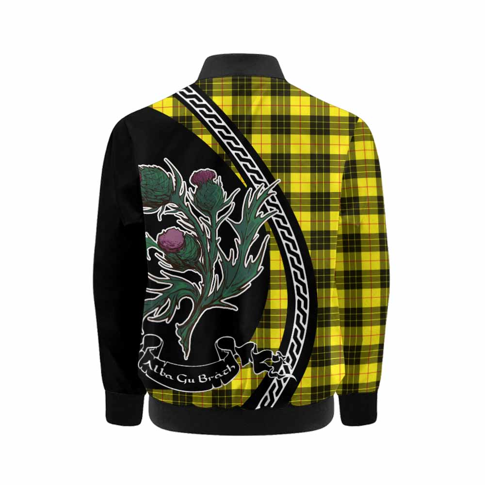 MacLeod (McLeod) Family Crest Tartan Kid Bomber Jacket Alba Thistle Inspired - Tartan Vibes Clothing