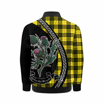MacLeod (McLeod) Family Crest Tartan Kid Bomber Jacket Alba Thistle Inspired - Tartan Vibes Clothing