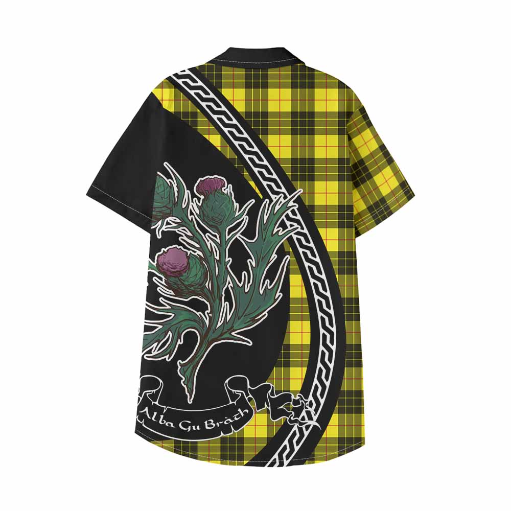 MacLeod (McLeod) Family Crest Tartan Kid Hawaiian Shirt Alba Thistle Inspired - Tartan Vibes Clothing