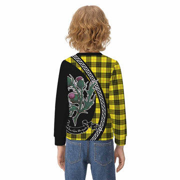 MacLeod (McLeod) Family Crest Tartan Kid Knitted Sweatshirt Alba Thistle Inspired - Tartan Vibes Clothing