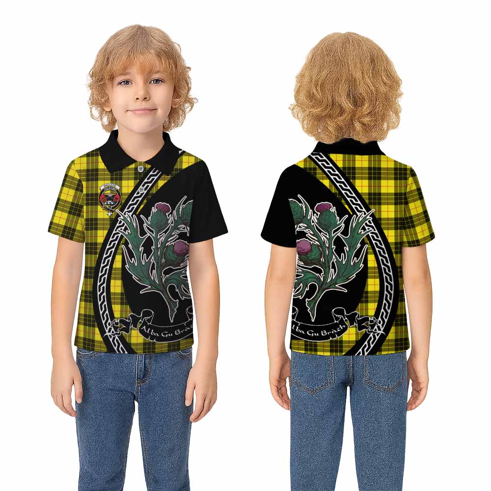 MacLeod (McLeod) Family Crest Tartan Kid Polo Shirt Alba Thistle Inspired - Tartan Vibes Clothing