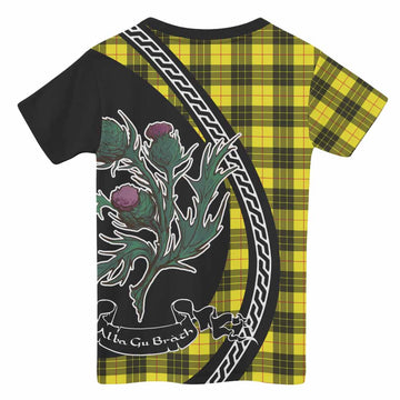 MacLeod (McLeod) Family Crest Tartan Kid T-shirt Alba Thistle Inspired