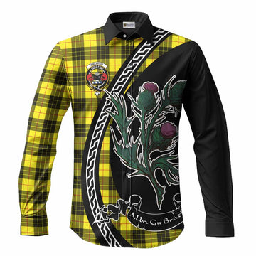 MacLeod (McLeod) Family Crest Tartan Long Sleeve Button Shirts Alba Thistle Inspired