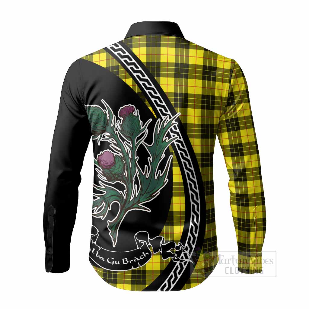 MacLeod (McLeod) Family Crest Tartan Long Sleeve Button Shirts Alba Thistle Inspired - Tartan Vibes Clothing