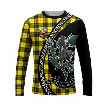 MacLeod (McLeod) Family Crest Tartan Long Sleeve T-Shirt Alba Thistle Inspired