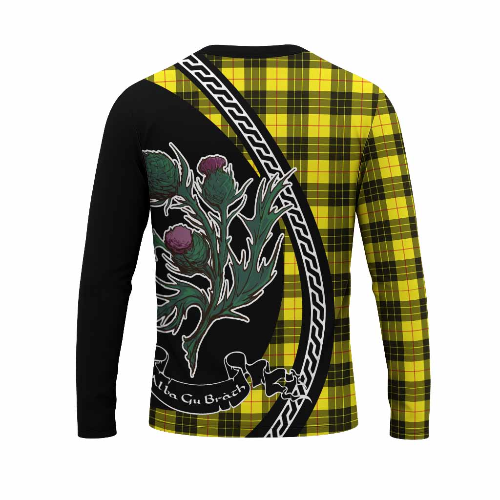 MacLeod (McLeod) Family Crest Tartan Long Sleeve T-Shirt Alba Thistle Inspired - Tartan Vibes Clothing