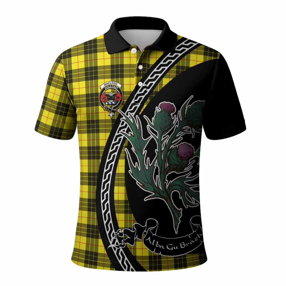 MacLeod (McLeod) Family Crest Tartan Polo Shirt Alba Thistle Inspired - Tartan Vibes Clothing