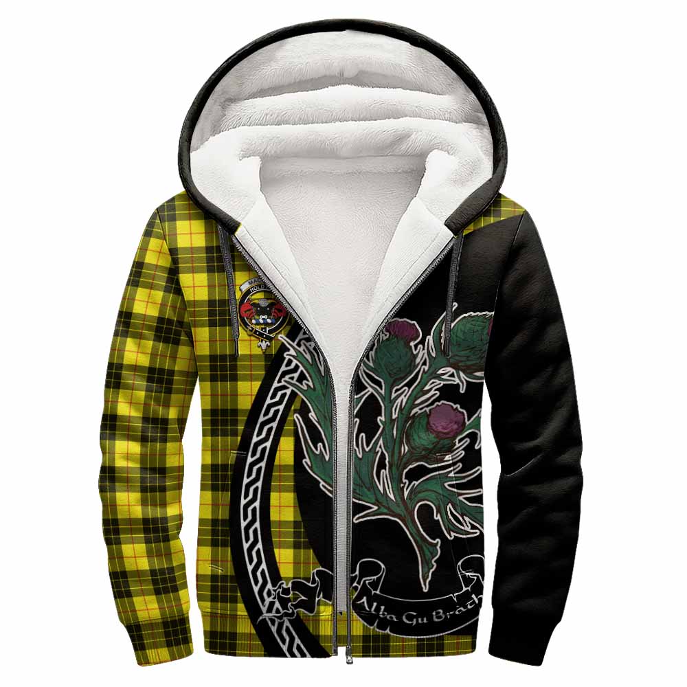 MacLeod (McLeod) Family Crest Tartan Sherpa Hoodie Alba Thistle Inspired - Tartan Vibes Clothing