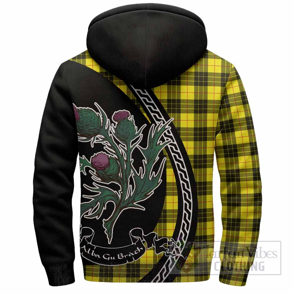 MacLeod (McLeod) Family Crest Tartan Sherpa Hoodie Alba Thistle Inspired - Tartan Vibes Clothing