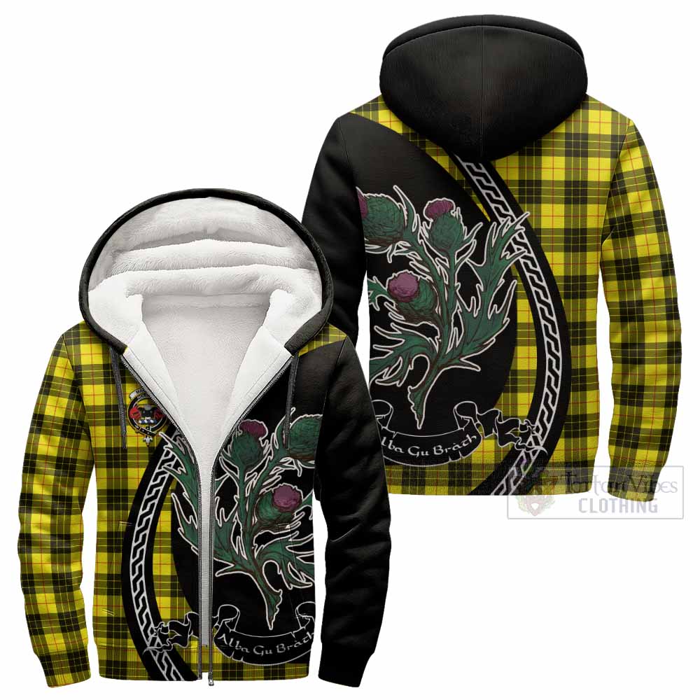 MacLeod (McLeod) Family Crest Tartan Sherpa Hoodie Alba Thistle Inspired - Tartan Vibes Clothing