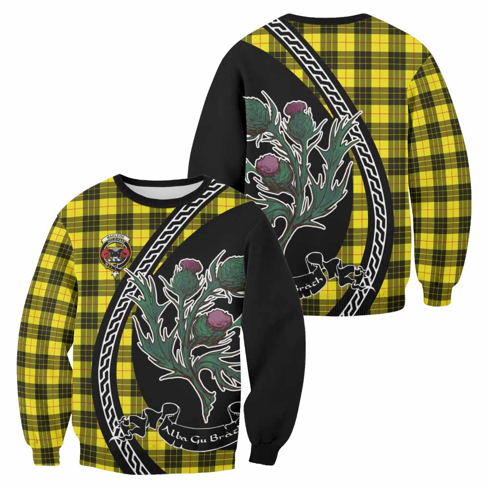MacLeod (McLeod) Family Crest Tartan Sweatshirt Alba Thistle Inspired - Tartan Vibes Clothing