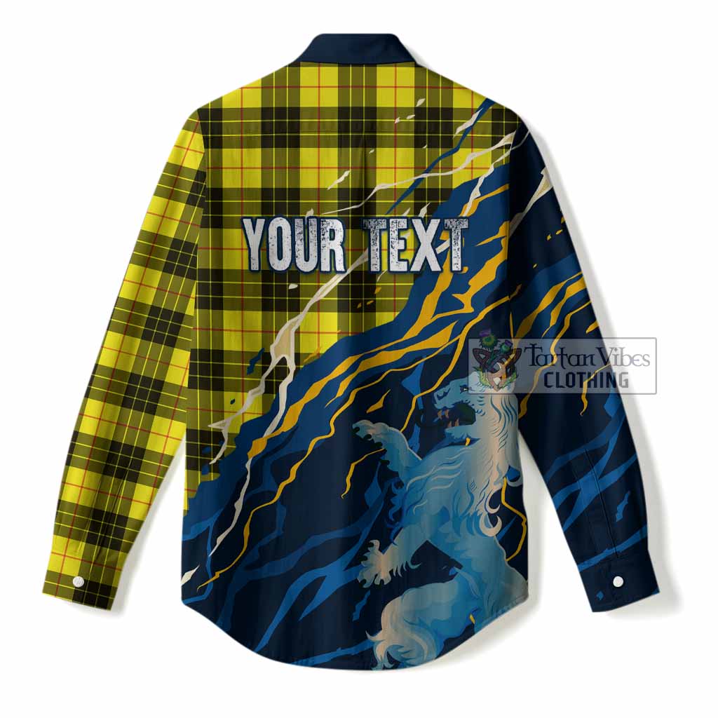 MacLeod (McLeod) Scotland Tartan Women Casual Shirt WC2026 Football - We'll Be Coming