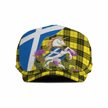 MacLeod (McLeod) Scottish Tartan Unicorn Heritage Flat Cap, Jeff Cap